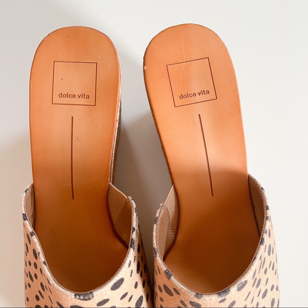Dolce Vita Barta Leopard Print Wedge - Picture 5 of 10